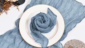 Gauze Cheesecloth Napkins - Dusty Blue rental Miami-Ft. Lauderdale, FL