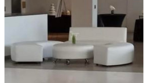 Lounge Furniture Set P - (1 White Low Back Arml... rental Miami-Ft. Lauderdale, FL