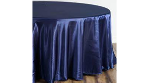 Satin Linen 120"- Navy Blue rental Miami-Ft. Lauderdale, FL