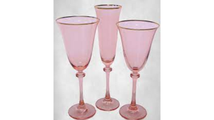 Glassware - Gold Rim Rose Water Glass rental Miami-Ft. Lauderdale, FL