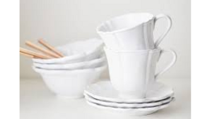Coffee Service - White Round Saucer Scalloped rental Miami-Ft. Lauderdale, FL