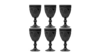 Vintage Pressed Glass Water Goblet Black Embossed rental in Miami-Ft. Lauderdale, FL
