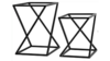 Geometric Matte Black Metal Riser Racks / Food ... rental in Miami-Ft. Lauderdale, FL