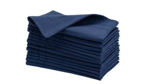 Hemstitch Classico Lino Napkins - Navy rental Miami-Ft. Lauderdale, FL
