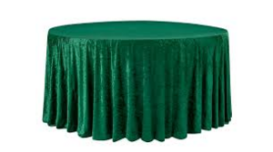 Velvet Linen 132"- Emerald Green rental Miami-Ft. Lauderdale, FL