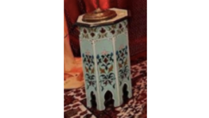 Moroccan Small Table Light Blue rental Miami-Ft. Lauderdale, FL