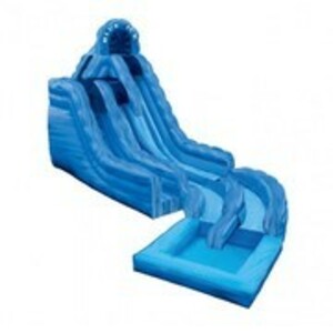 Blue Ice Waterslide with Pool rental in San Antonio, TX