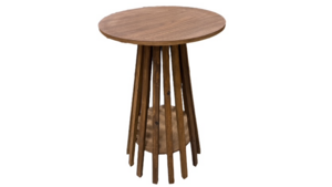 Wooden High Cocktail Table - Modern Ganya 30" R... rental Miami-Ft. Lauderdale, FL