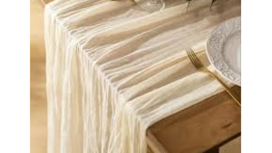 Runner - Ivory Cheese Cloth 13ftx27" rental Miami-Ft. Lauderdale, FL