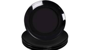 Plate - Black Round Salad rental Miami-Ft. Lauderdale, FL