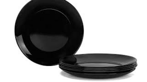 Plate - Black Round Dinner rental Miami-Ft. Lauderdale, FL