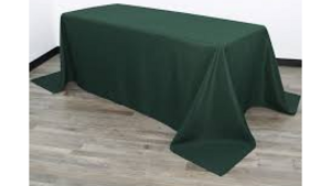 Polyester Linen 90x132"- Hunter Green rental Miami-Ft. Lauderdale, FL