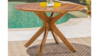 Acacia Wood Dining Table - Round 47" rental in Miami-Ft. Lauderdale, FL