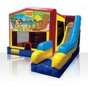 Bounce House Combo with Luau Panel rental in San Antonio, TX