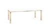 Metropolitan Table Polished Gold White - 96"L x... rental in New York, NY