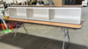 White Wood Bar Top 8' rental in Columbus-Auburn, GA
