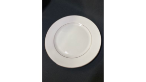 China Platinum Rim Dinner Plate (20 Per Rack) rental Columbus-Auburn, GA
