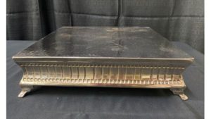 18" Square Hammered Cake Stand rental Columbus-Auburn, GA