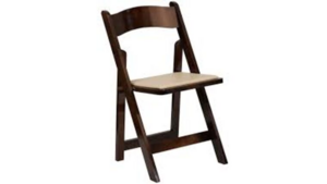 Mahogany Padded Folding Chair rental Columbus-Auburn, GA