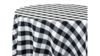 120 Black And White Check Polyester Tablecloth rental in Columbus-Auburn, GA
