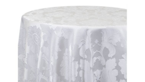 60X60 White Sheer Flower Overlay rental Columbus-Auburn, GA