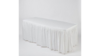 8.5' White Polyester Table Skirt rental in Columbus-Auburn, GA