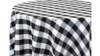 108 Black And White Check Polyester Tablecloth rental in Columbus-Auburn, GA