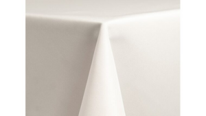 90X132 White Polyester Tablecloth rental Columbus-Auburn, GA