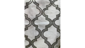 72X72 Silver/White Quatrefoil Overlay rental Columbus-Auburn, GA