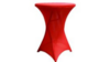 30" Red Spandex Pedestal Tablecloth rental in Columbus-Auburn, GA