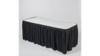 8.5' Black Polyester Table Skirt rental in Columbus-Auburn, GA