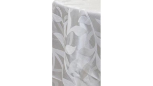 72X72 White Leaf Polyester Overlay rental Columbus-Auburn, GA