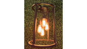 Black Cylinder Chandelier rental Columbus-Auburn, GA