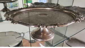12'' Pedestal Cake Stand Ornate Silver rental Columbus-Auburn, GA