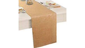 12X108 Burlap Polyester Table Runner rental Columbus-Auburn, GA