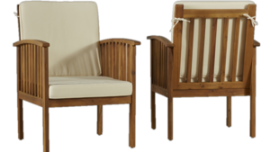 Acacia Wood Patio Chair rental Columbus-Auburn, GA