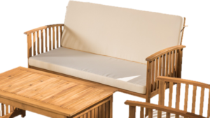 Acacia Wood Patio Loveseat rental Columbus-Auburn, GA