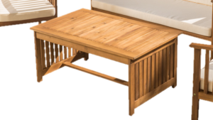 Acacia Wood Patio Table rental Columbus-Auburn, GA