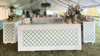 8' Rectangle White Bar (1 Panel Design) rental in Columbus-Auburn, GA