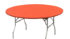 60" Orange Kwik Cover Tablecloth rental in Columbus-Auburn, GA