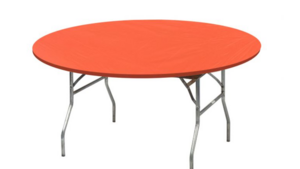 48" Orange Kwik Cover Tablecloth rental Columbus-Auburn, GA