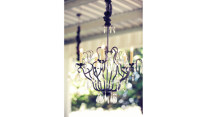 Chandelier Black Crystal (Small) (Electrical) rental Southern Utah, UT