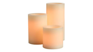 Ivory Battery Operated Pillar Candle Variety rental Southern Utah, UT