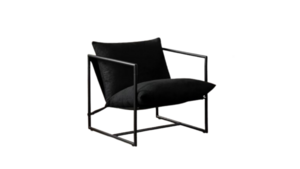 Black Metal Sling Chair rental Southern Utah, UT