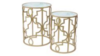 End Table Gold Quatrefoil W/Mirror Top rental in Southern Utah, UT
