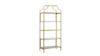 Gold 5 Glass Shelf Open Back Bookcase rental in Southern Utah, UT