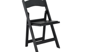 Black Padded Resin Woodgrain Chair rental Southern Utah, UT