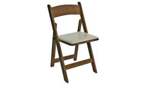Fruitwood Wood Padded Folding Chair rental Southern Utah, UT