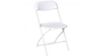 White Folding Chair-Metal Frame With Plastic Seat. rental in Southern Utah, UT