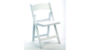 White Padded Resin Chair rental in Southern Utah, UT